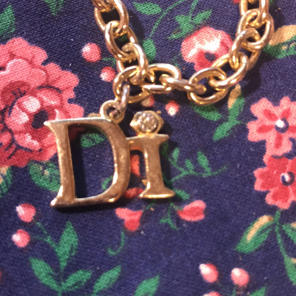 "Di" charm from Diamonds International. 7 3/4 inched bracelet. Vintage. - Picture 3 of 7